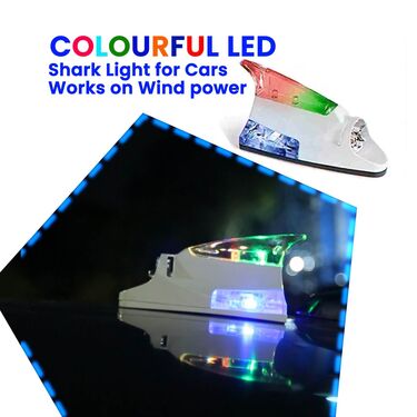 Colorful LED Shark Light For Cars - Works On Wind Power (CWL1)