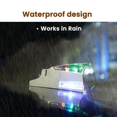 Colorful LED Shark Light For Cars - Works On Wind Power (CWL1)
