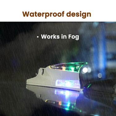 Colorful LED Shark Light For Cars - Works On Wind Power (CWL1)