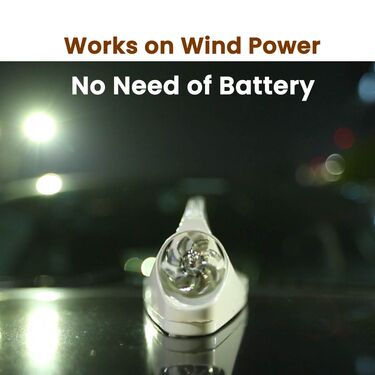 Colorful LED Shark Light For Cars - Works On Wind Power (CWL1)