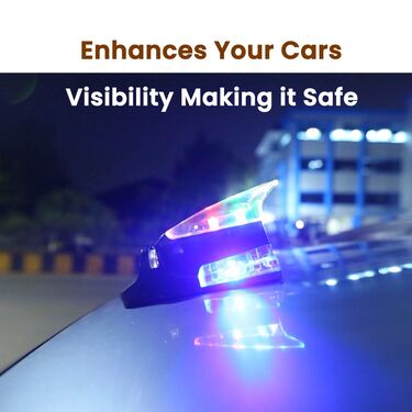 Colorful LED Shark Light For Cars - Works On Wind Power (CWL1)