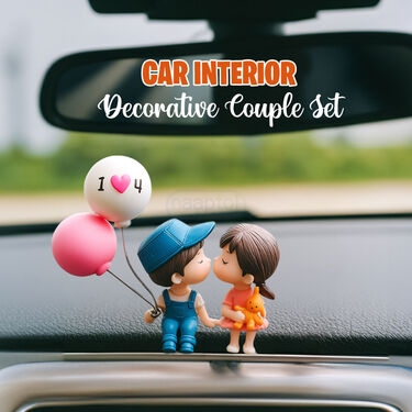 Car Dashboard Couple Set With Balloon