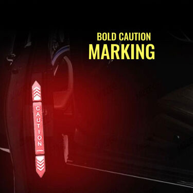 Car Door Caution Warning Reflector Sticker