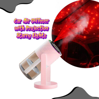 Car Air Diffuser with Projection Starry Lights
