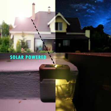 Waterproof Solar Deck Lights (Pack of 6) (D34)