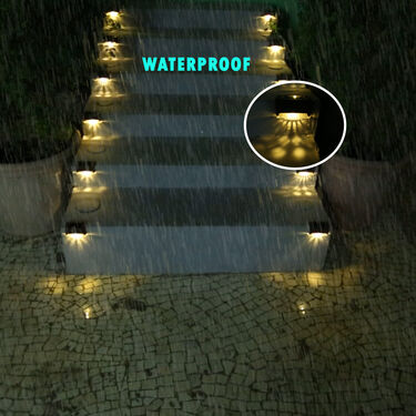 Waterproof Solar Deck Lights (Pack of 6) (D34)