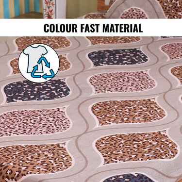 Fitted Double Bed Sheet With 2 Pillow Covers (DBS13)