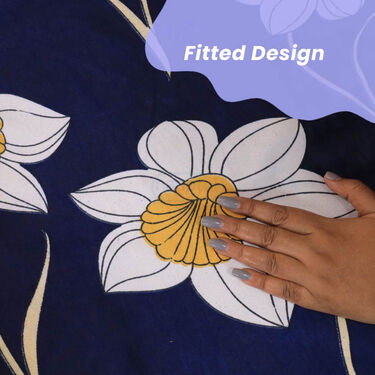 Beautiful Fitted Double Bed sheet with 2 Pillow Covers (DBS14)