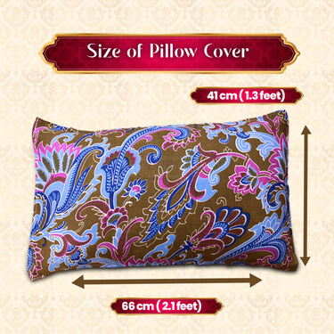 Jaipuri Printed Fitted Double Bed Sheet With 2 Pillow Covers (DBS25)