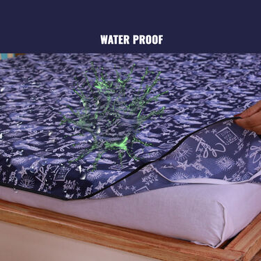 Water Proof Printed Double Bed Mattress Protector Sheet (DMP10)