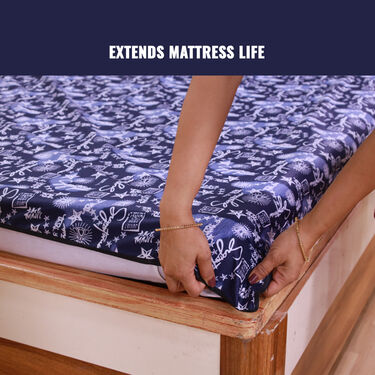 Water Proof Printed Double Bed Mattress Protector Sheet (DMP10)