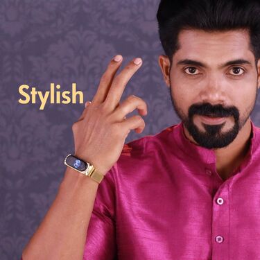 Golden Digital Watch (DW8)