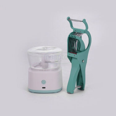 5 Sec. Onion & Vegetable Rechargeable Electric Chopper + Free 5 Blade Multi-Cutter (EC8)