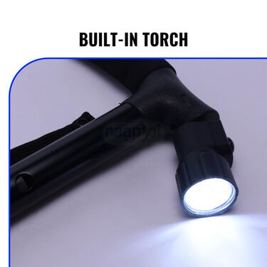 Foldable Walking Stick With Adjustable Height + Inbuilt Torch (FCL01)