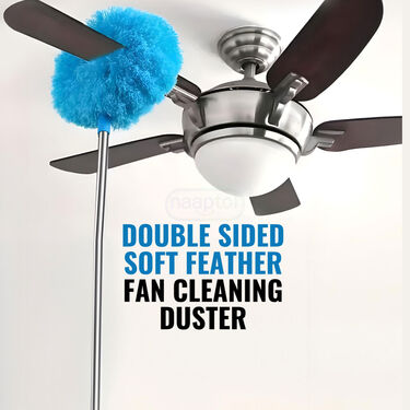 Double Sided Soft Feather Fan Cleaning Duster For Home
