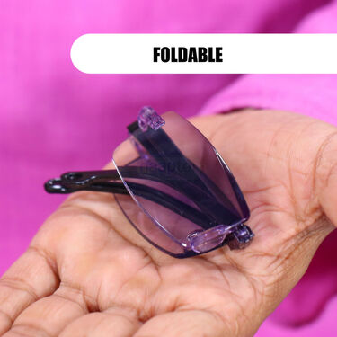 Rimless Folding Adaptive Power Mobile Protection Reading Glasses B1G1 (FORG10)