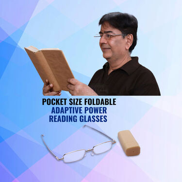 Pocket Size Foldable Adaptive Power Reading Glasses (FORG2)