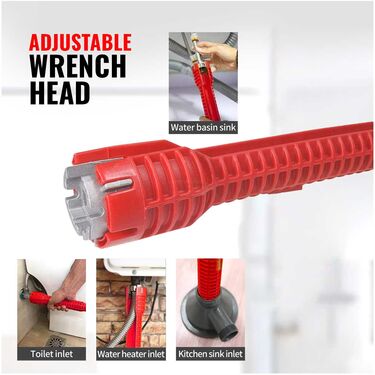 Anti Slip Plumbing Repair Tap And Sink Wrench (D31)
