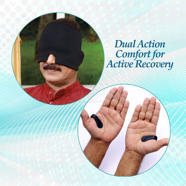 Head Ache Soothing Hot & Cold Gel Cap With Free Accupressure Point Clip (GCA1)