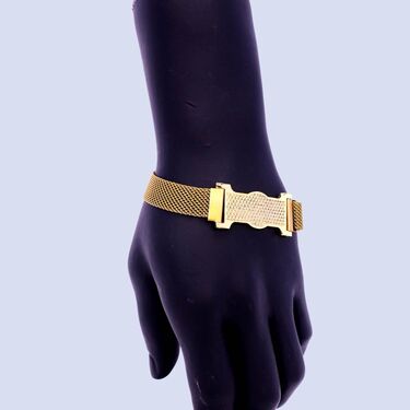 Golden Digital Watch + 2 Chain + Magnetic Bracelet + Ring (GDW2CBR2)