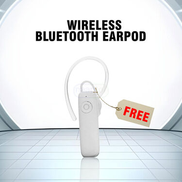 Golden Bluetooth Calling Smart Watch + FREE Wireless Bluetooth Earpod (BCSW17)