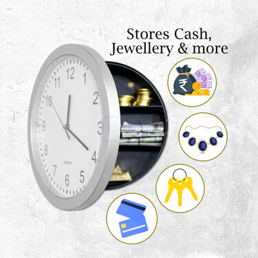 Wall Clock With Safe Locker (HA20)