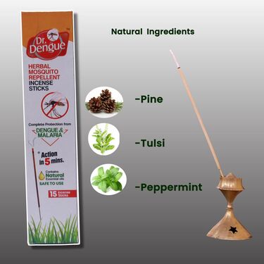 Herbal Mosquito Repellent Incense Sticks Pack of 60