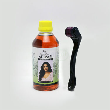 Herbs & Pure Adivasi Herbal Hair Oil With Derma Roller (HPAD)