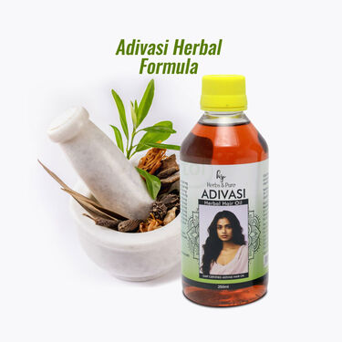 Herbs & Pure Adivasi Herbal Hair Oil With Derma Roller (HPAD)