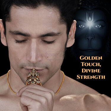 Panchroop Hanuman Ji Pendant  With Free Golden Chain (HPN5)