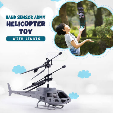 Hand Sensor Army Helicopter Toy with Lights (HSMH)