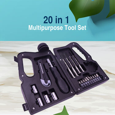 20-in-1 Multipurpose Tool Kit with Compact Oil-Pot Case (HT42)