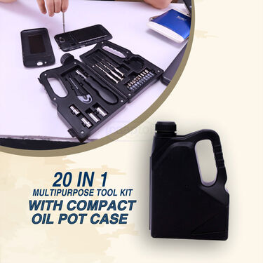 20-in-1 Multipurpose Tool Kit with Compact Oil-Pot Case (HT42)