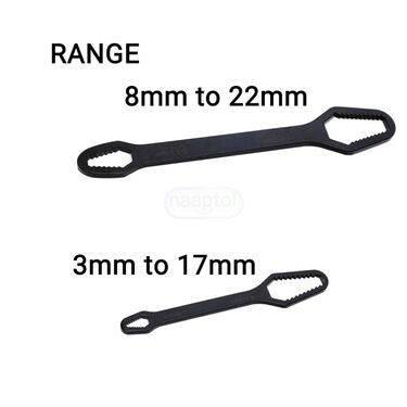 Double Sided Universal Wrench with 21 Pcs Screwdriver Socket Tool Kit (HT44)