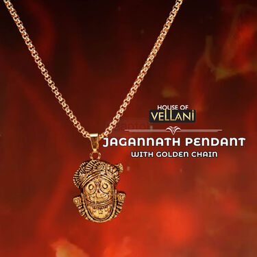 Jagannath Pendant With Golden Chain (JPN7)