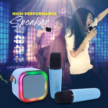 Colorful Bluetooth Karaoke Speaker With 2 Wireless Mic (KBS2)