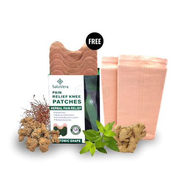 Knee Cap with Free Pack of 12 Herbal Knee Patches (KCP)