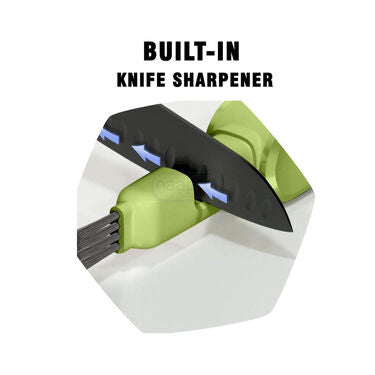 3 In 1 Cleaning Brush With Knife Sharpner (KS4)