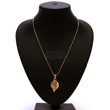 Shri Krishna Shankha Pendant With Chain (KSPN8)