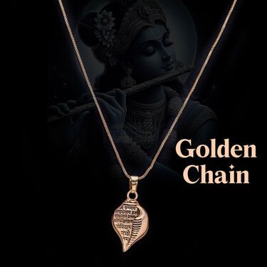 Shri Krishna Shankha Pendant With Chain (KSPN8)