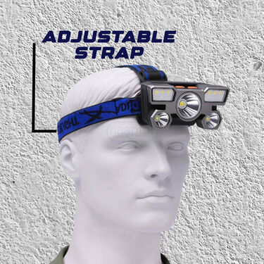 5 LED High Light USB Rechargeable Head Lamp (L80)
