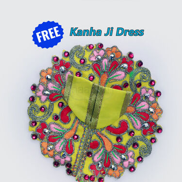 Laddu Gopal Jewellery Combo With Free Kanha Ji Dress (LGJFD1)