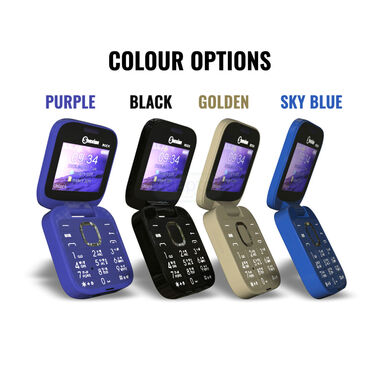 2 Sim Dual Screen Flip Mobile With Camera And With Free Stylish Watch (M2 Mini W)