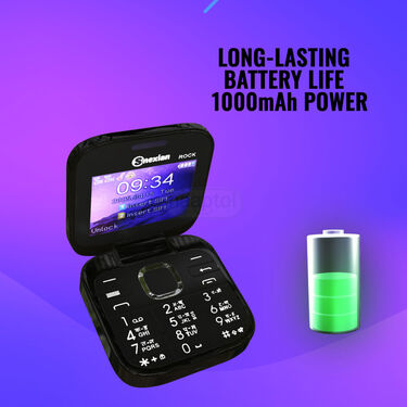 2 Sim Dual Screen Flip Mobile With Camera And With Free Stylish Watch (M2 Mini W)