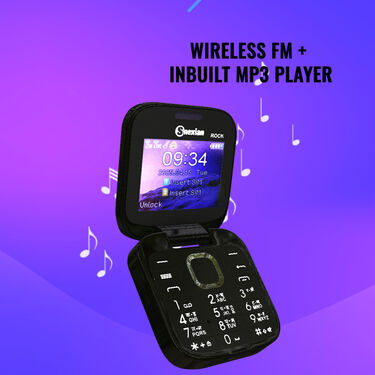 2 Sim Dual Screen Flip Mobile With Camera And With Free Stylish Watch (M2 Mini W)