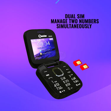 2 Sim Dual Screen Flip Mobile With Camera And With Free Stylish Watch (M2 Mini W)