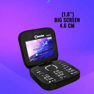 2 Sim Dual Screen Flip Mobile With Camera And With Free Stylish Watch (M2 Mini W)