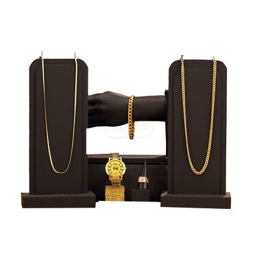 Golden Watch + 2 Chain + Bracelet + Ring (MGW2CBR11)