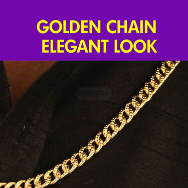 Golden Watch + 2 Chain + Bracelet + Ring (MGW2CBR11)