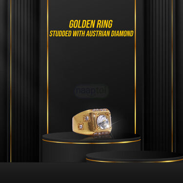 Golden Watch +2 Chain + Bracelet + Ring (MGW2CBR17)